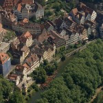 Tübingen aus der Vogelperspektive. Aufgenommen auf seinem Helikopter